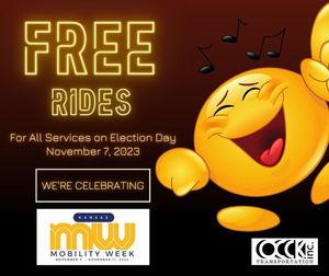 OCCK Transportation Offers Free Rides During Kansas Mobility Week, Including on Election Day