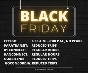 CityGo Black Friday Hours