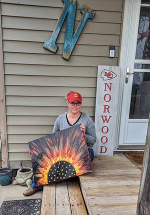 Local Artist's Unique Painting Finds Home in Chiefs Family