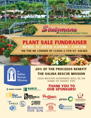 Annual Plant Sale to Benefit Salina Rescue Mission at Stutzman's Garden Center