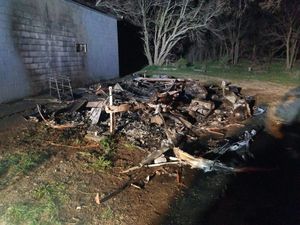 Suspicious Fire Engulfs Travel Trailer and Workshop on West North Street