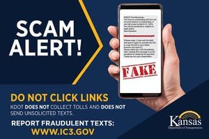 KDOT Issues Warning About Toll Payment Text Scam