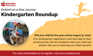 Kindergarten Roundup Planned at Salina Public Schools