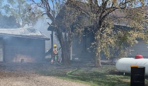 Fire Destroys Garage, Damages Home on South Lightville Road