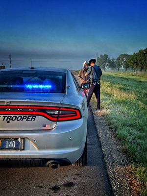 Kansas Highway Patrol Troopers Aid Stranded Man Walking on I-135 in Dense Fog