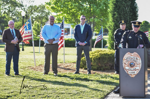 Commissioner Jerry Ivey Jr. and Other City Leaders Honor Fallen Heroes at Peace Officer Memorial