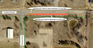 Utility Construction At E. Crawford & Markley Rd Intersection To Begin Wednesday
