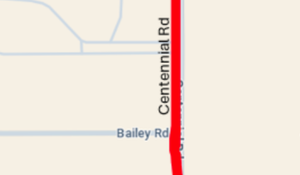 Street Widening Of Centennial Road Begins Thursday