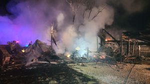 Blaze Engulfs Storage Building on North Kipp Road, Causing Over $200,000 in Damages