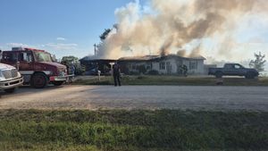 Mobile Home Destroyed in Fire Caused by Unattended Grill, One Person Injured