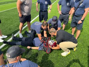 Salina Fire Department Prepares for Football Season with EMS Training Focused on On-Field and In-Stands Medical Emergencies