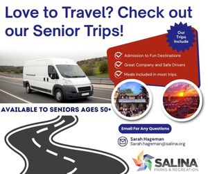 Salina Parks & Recreation Announces 2025 Senior Trips & Tours Schedule