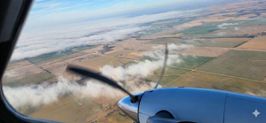 Through the Fog on Christmas: Video Captures Private Aircraft Landing in Salina