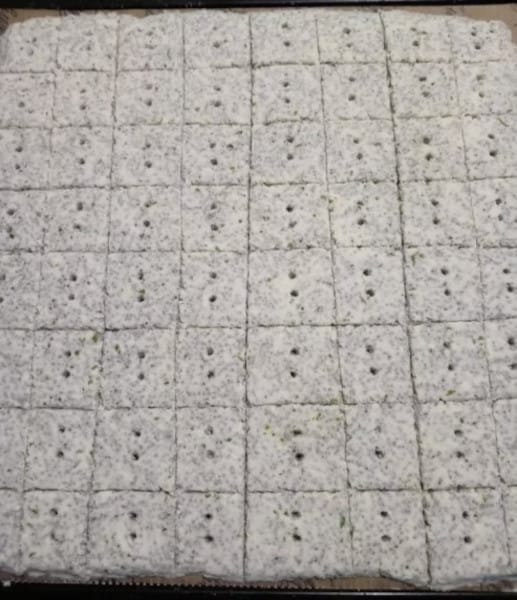 Coconut Chia Butter Crackers