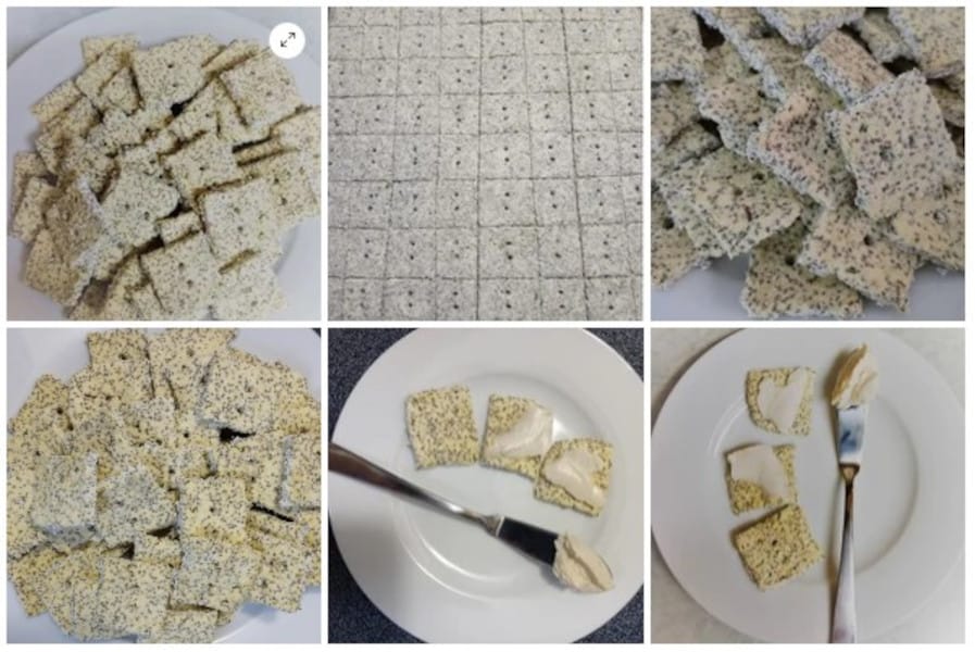 Coconut Chia Butter Crackers