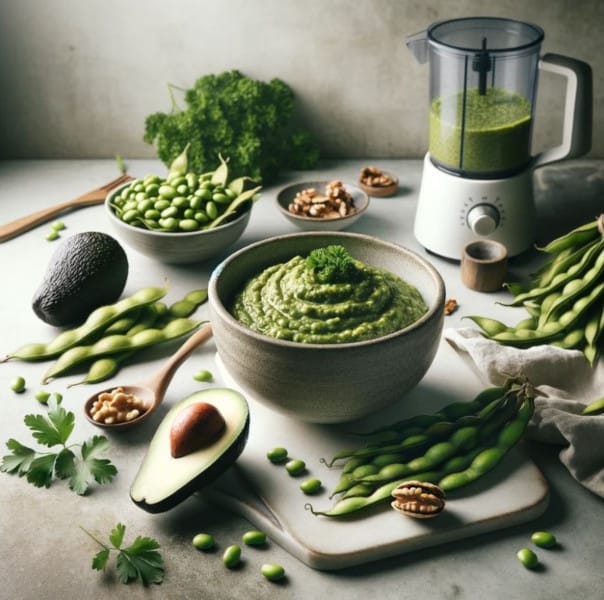 Edamame Avocado Vegan Pesto