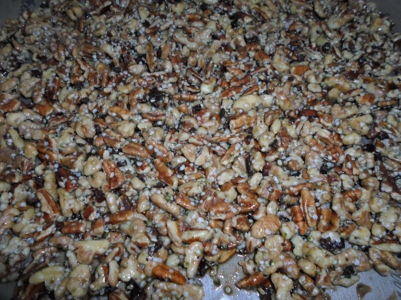 Toffee-Mocha Walnut-Pecan Hemp Clusters