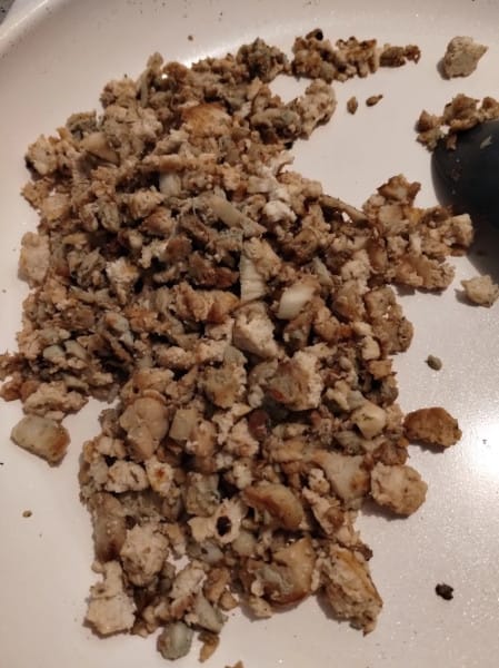 Lion's Mane Mushroom and Tofu Beefy Crumble