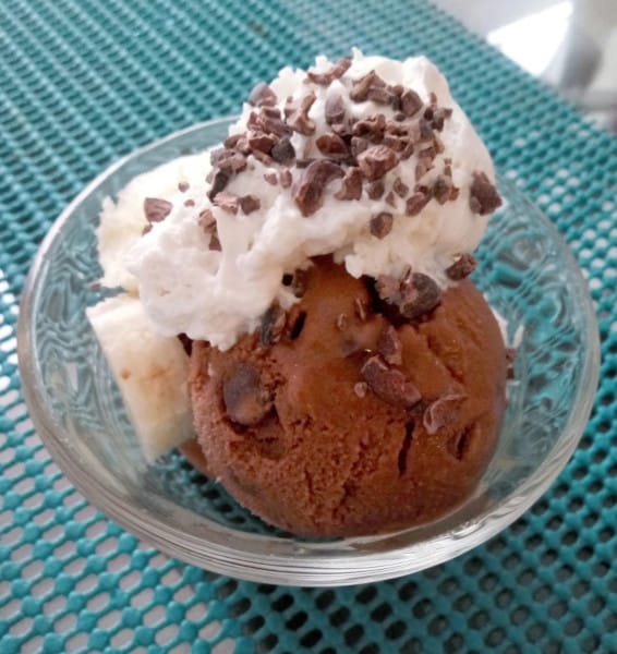 Creamy Chocolate Banana Frozen Dessert