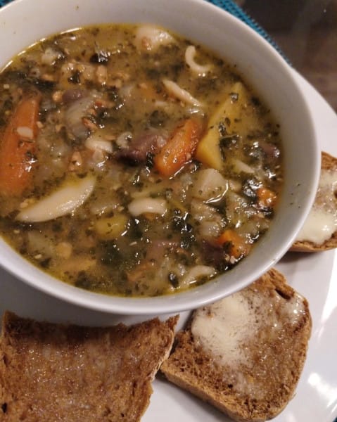 Lion's Mane Mushroom and Vegetable Vegan Soup