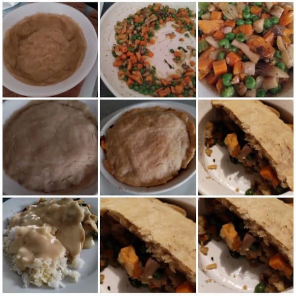 Oyster Mushroom and Sweet Potato Pot Pie