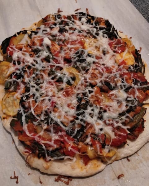 Oyster Mushroom Pizza For One