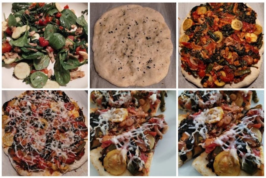 Oyster Mushroom Pizza For One