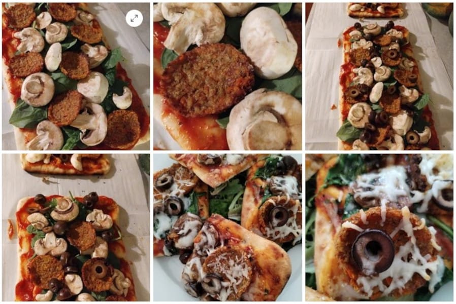 Semi-Homemade Veggie Pizza with Vegan Pepperoni 