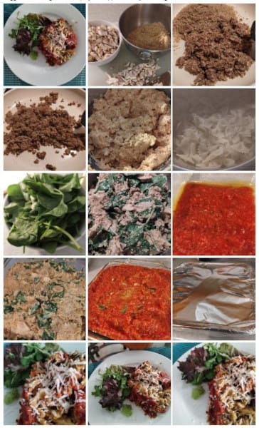 Vegan Walnut and Mushroom Pasta Bake with Pumpkin