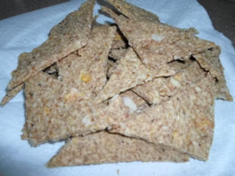 Banana, Pineapple, Almond Crackers