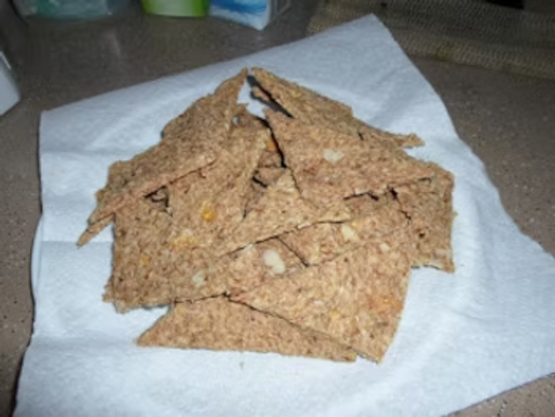 Banana, Pineapple, Almond Crackers