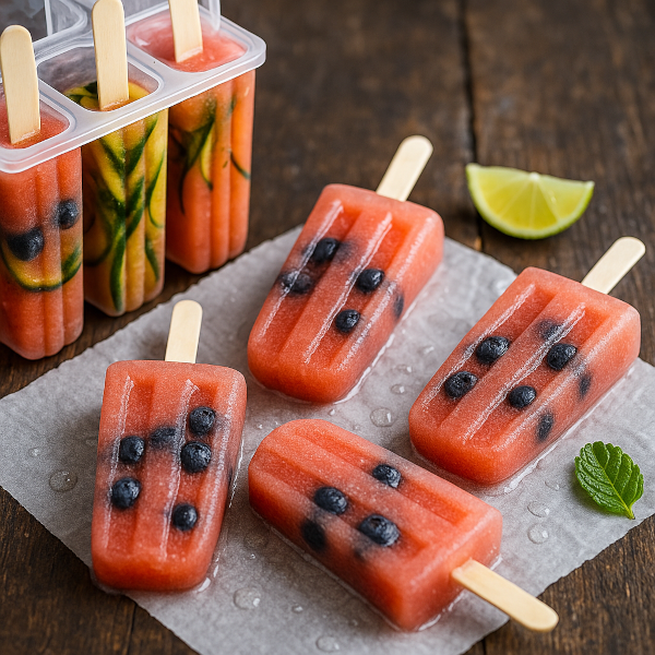 Blueberry Watermelon Freezer Pops