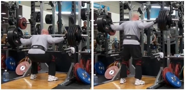 My husband, age 57 (Squat 450lbs) - He still squats like a maniac in his 60s!