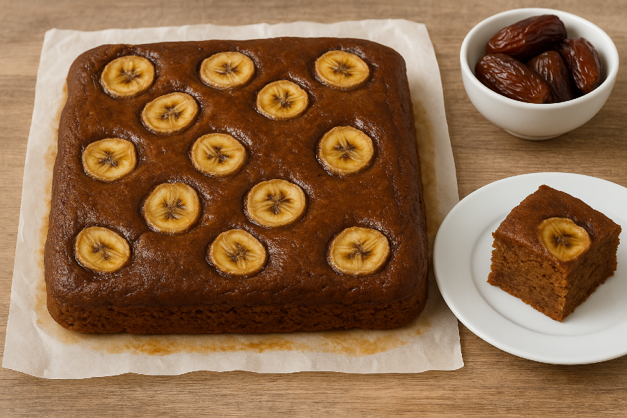 Banana Date Sheet Cake