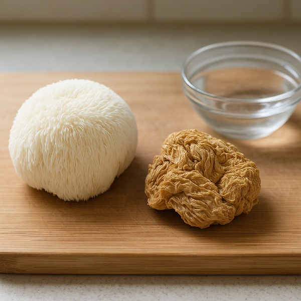 Reconstituted vs fresh lion’s mane