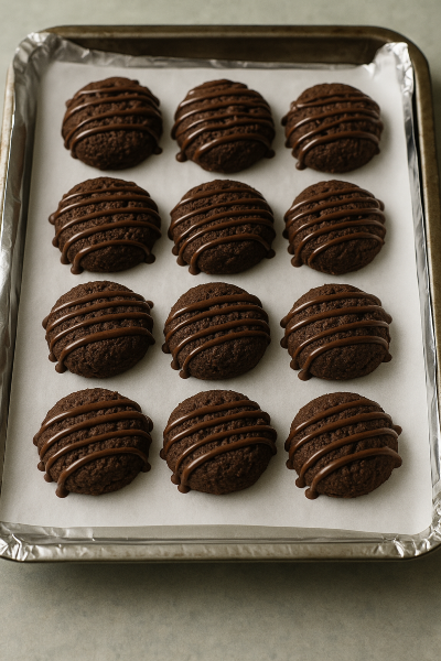 Chocolate Tahini Coconut–Banana Toaster Cookies