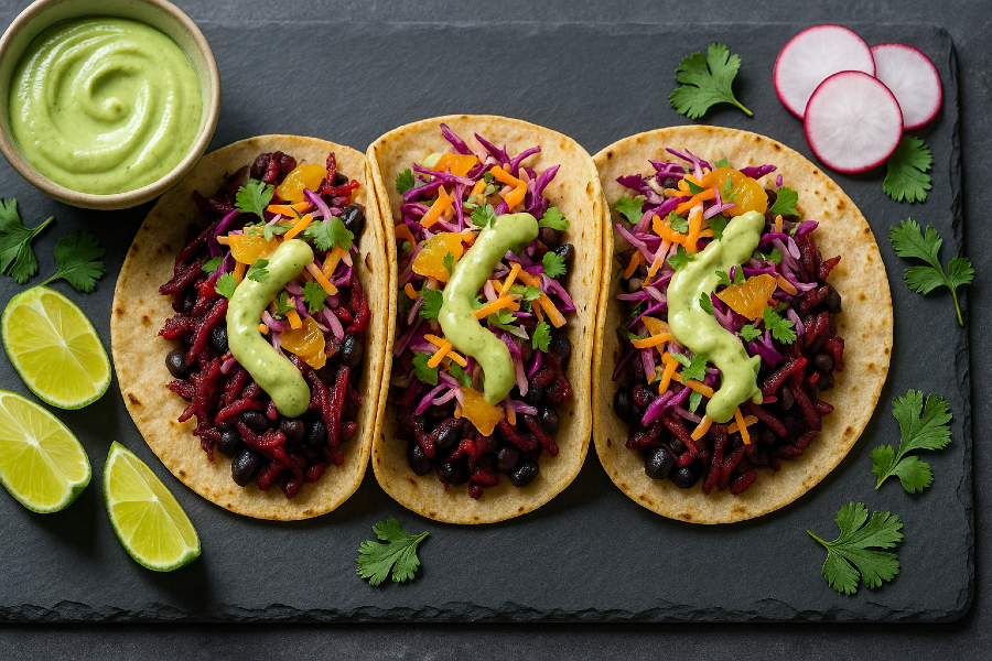 Beet “Carnitas” Street Tacos