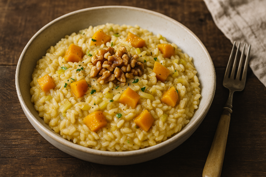 Pumpkin, Parsnip and Leek Risotto