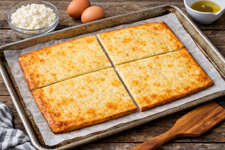 Cottage Cheese Egg Flatbread