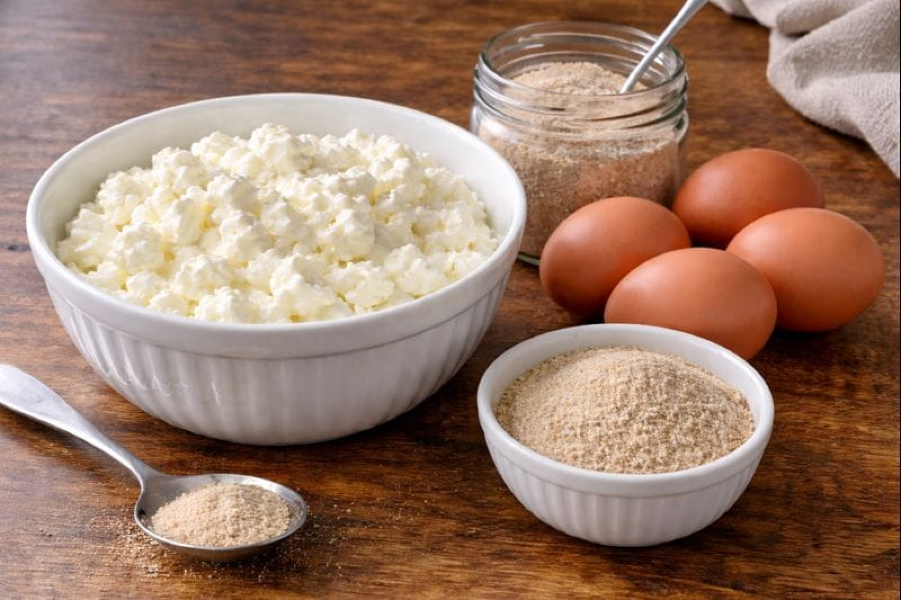 Cottage Cheese Egg Flatbread