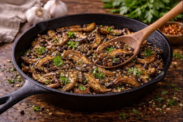 Shiitake Garlic Skillet