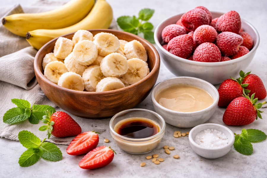 The 5-Minute Strawberry Banana Nice Cream That Tastes Like a Reward