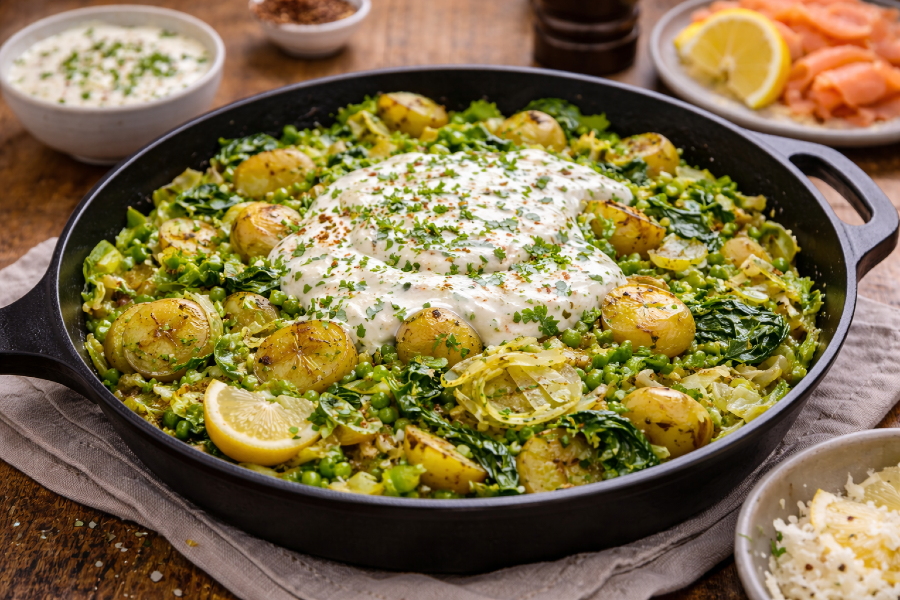 Lucky Green Skillet for St. Patrick’s Day
