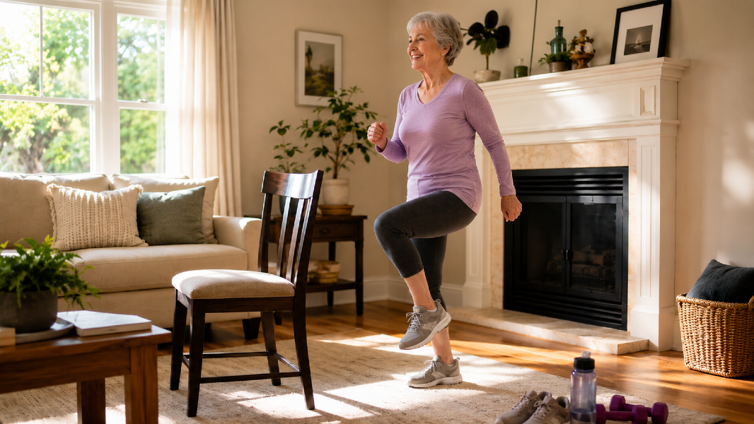 A 10-Minute Indoor Strength and Mobility Flow for Hot June Days