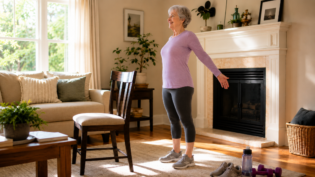 A 10-Minute Indoor Strength and Mobility Flow for Hot June Days