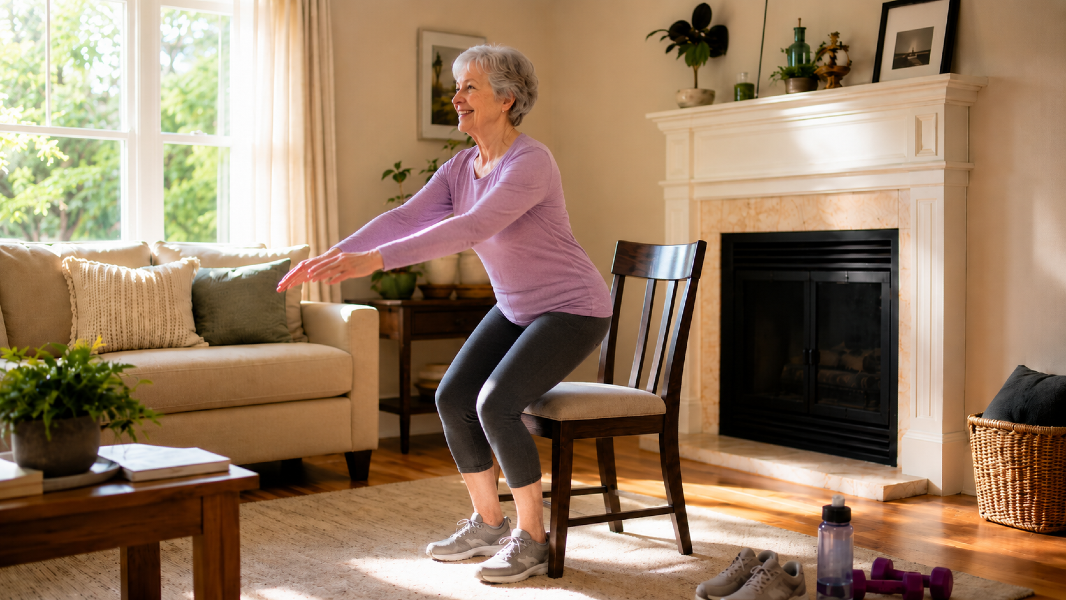 A 10-Minute Indoor Strength and Mobility Flow for Hot June Days