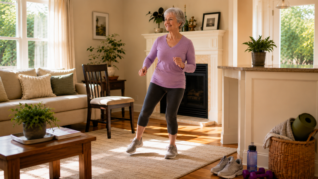 A 10-Minute Indoor Strength and Mobility Flow for Hot June Days