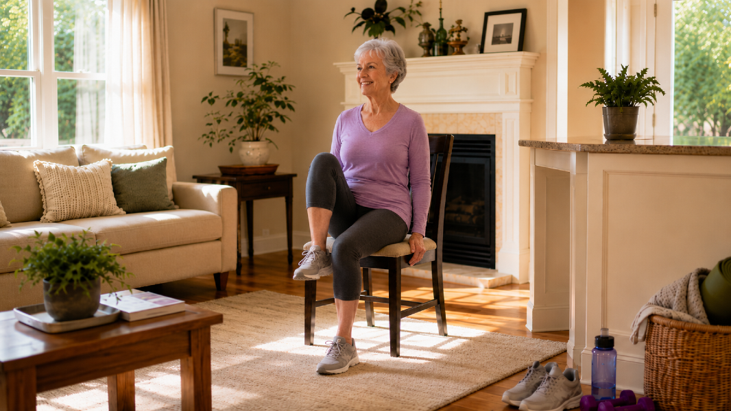 A 10-Minute Indoor Strength and Mobility Flow for Hot June Days