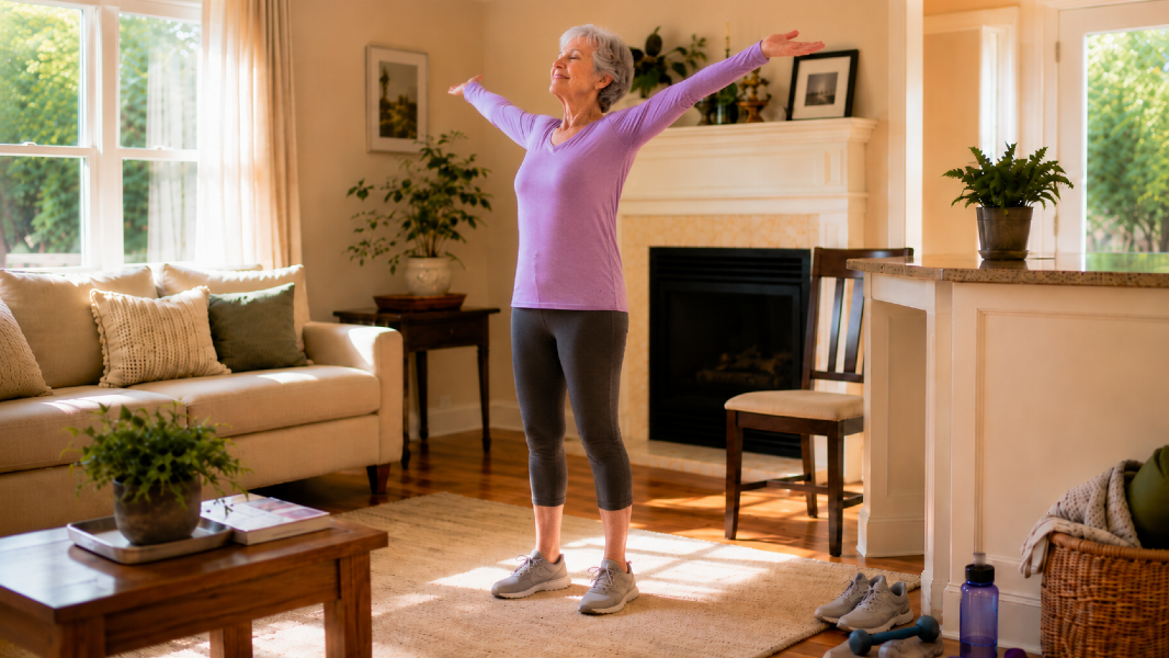 A 10-Minute Indoor Strength and Mobility Flow for Hot June Days