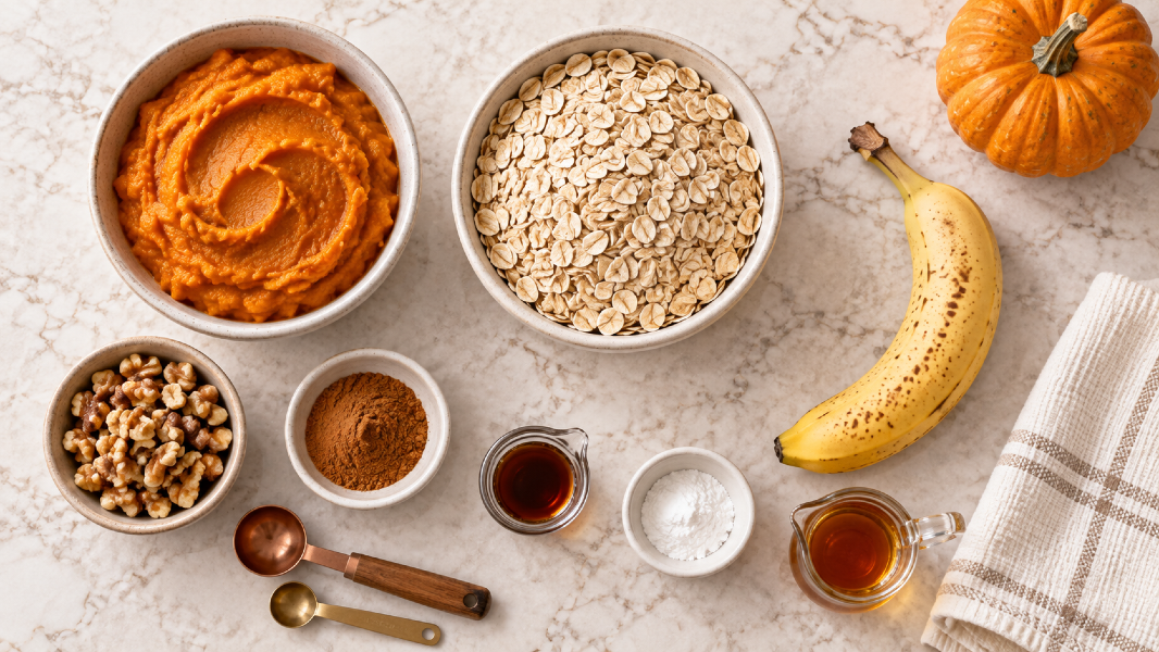 Soft Pumpkin Oat Breakfast Cookies With Cinnamon